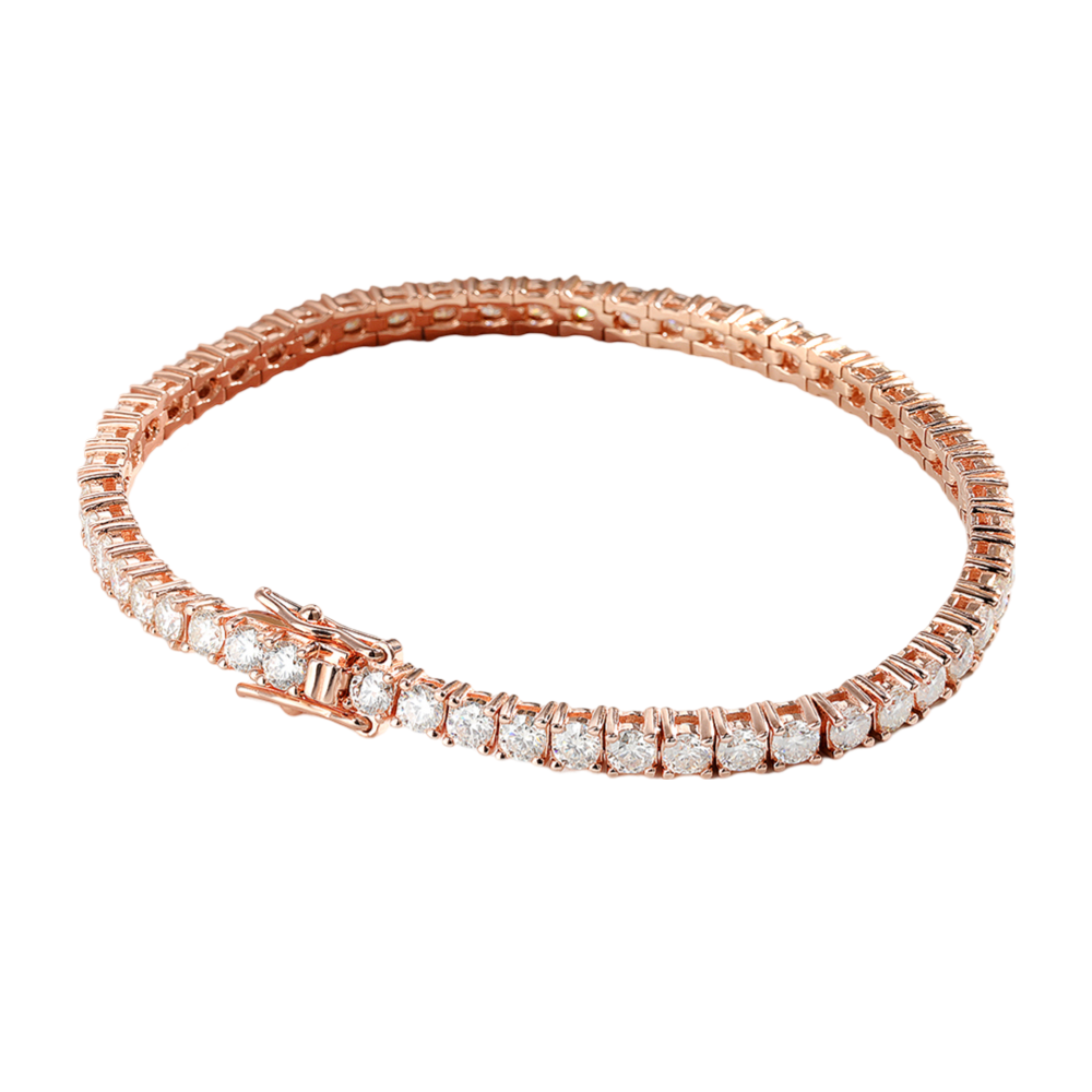 Rose Gold Eternal Spark Moissanite Tennis Bracelet