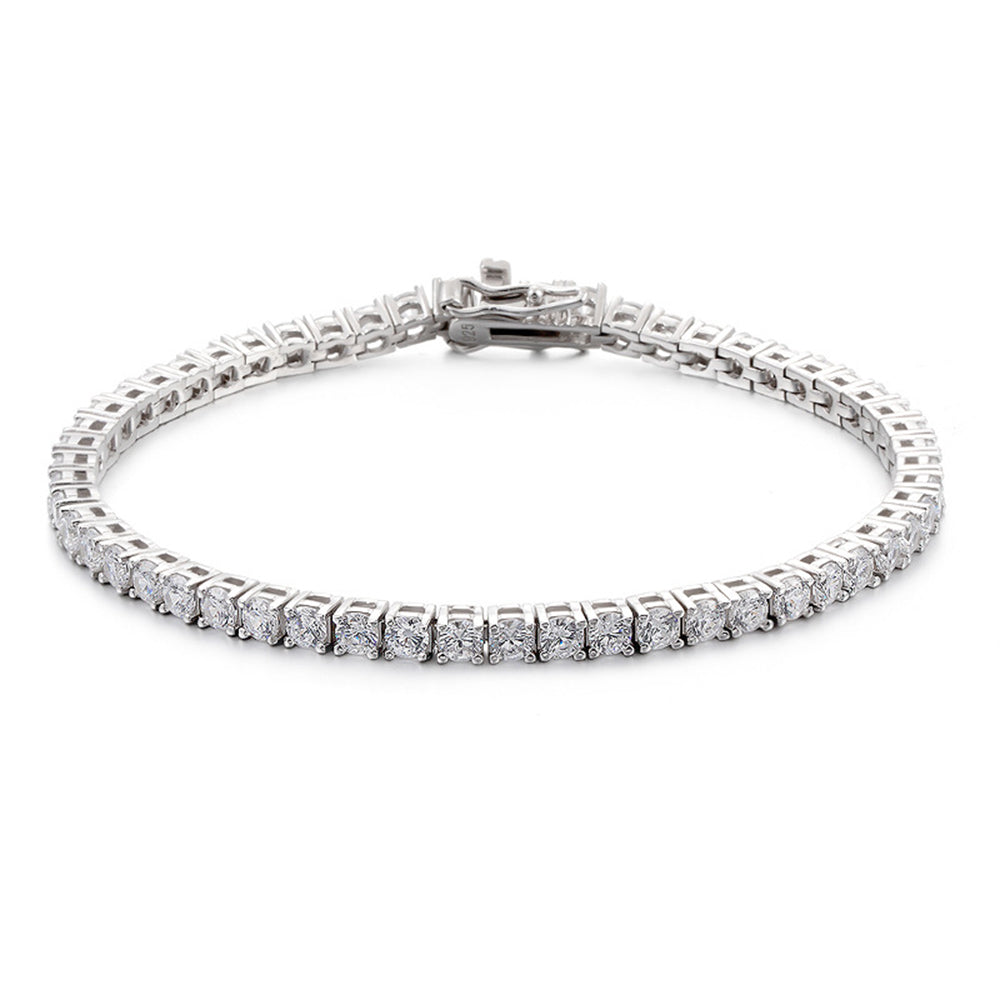 White Gold Eternal Spark Moissanite Tennis Bracelet