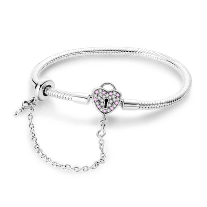 Heart of Love Lock Bracelet