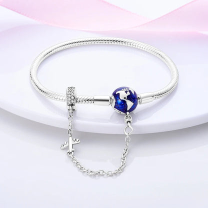 Wanderlust Globe Charm Bracelet