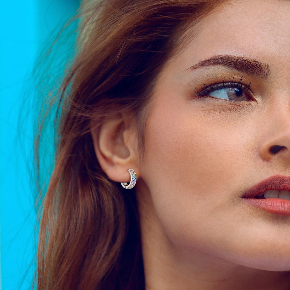 Spectrum Shine Silver Earring